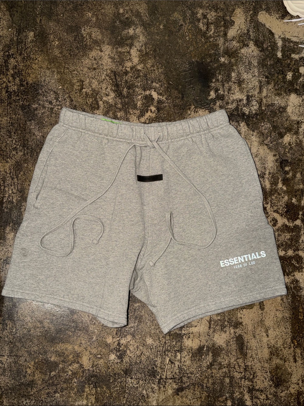 Essentials Men’s Light Gray Athletic Fleece Shorts